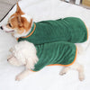 Dry and cozy dog bathrobe