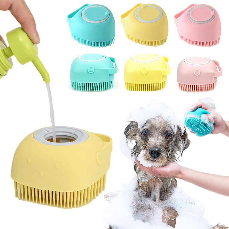FurFoam™|Washing Pet Brush With Dispenser - ElaNuRa